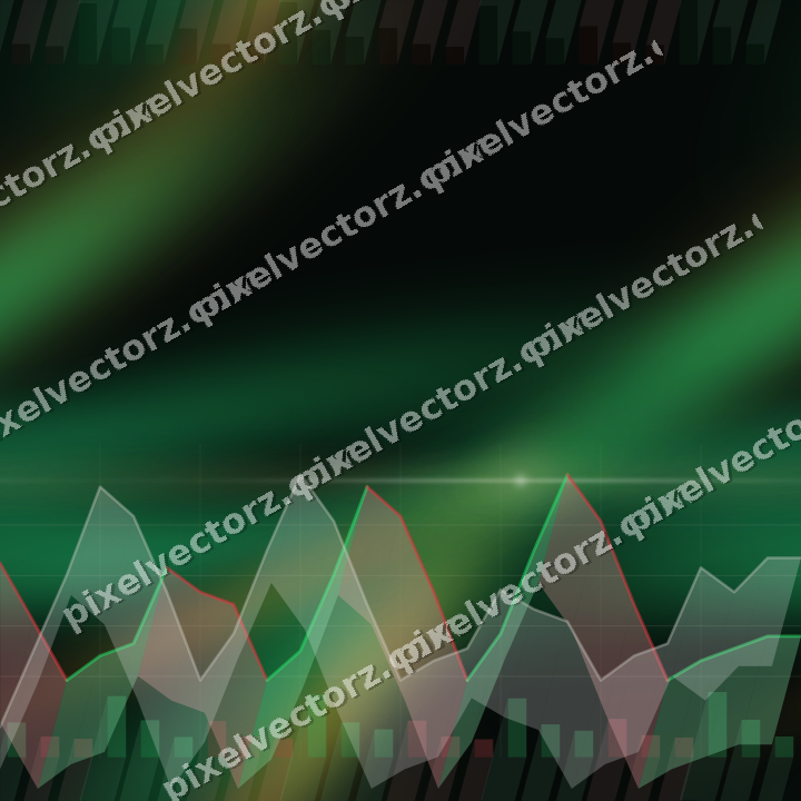 Nahtloser Neon Diagramm Hintergrund in Bernstein und Grün
