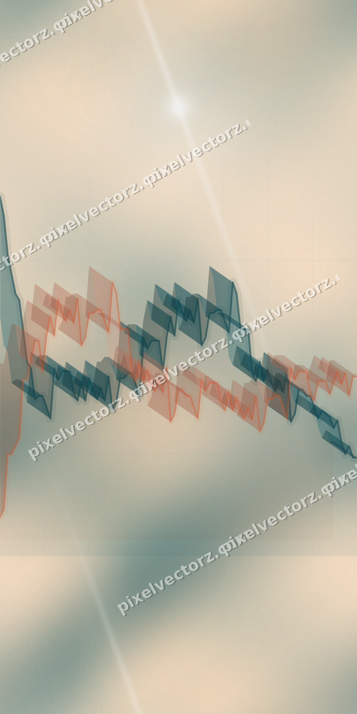 Nahtloser Pastell Diagramm Hintergrund in Dunkelpetrol und Orange