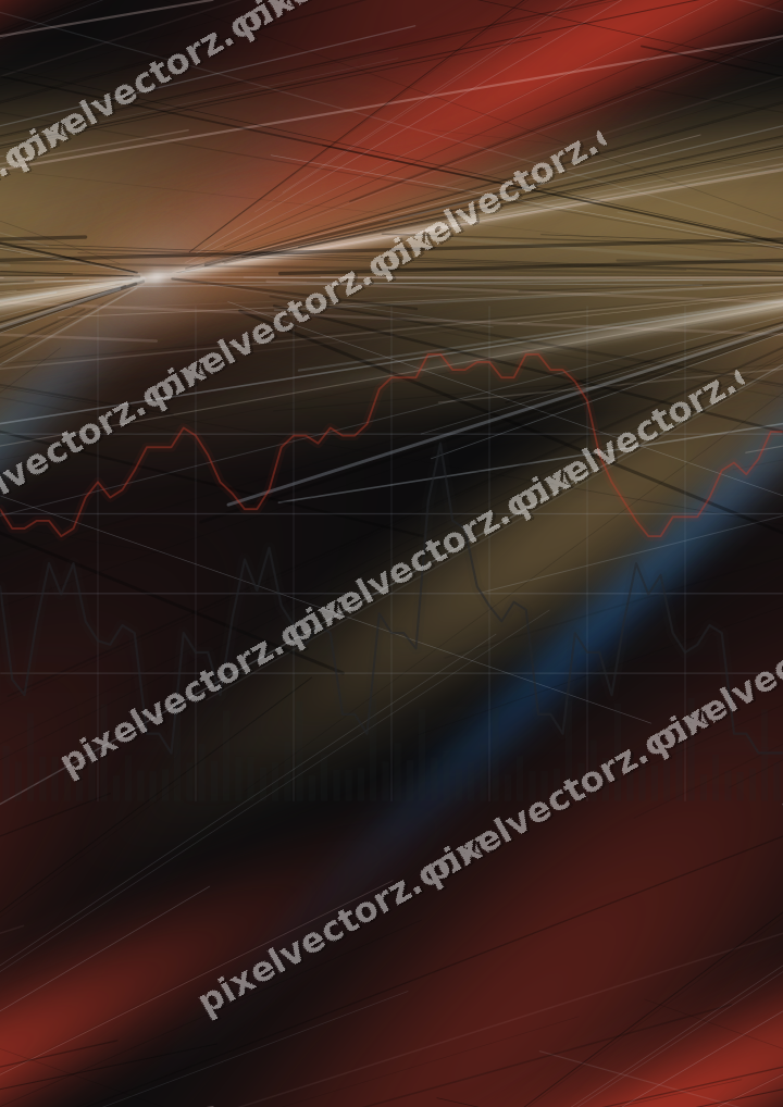 Nahtloser Neon Diagramm Hintergrund in Blau und Rot
