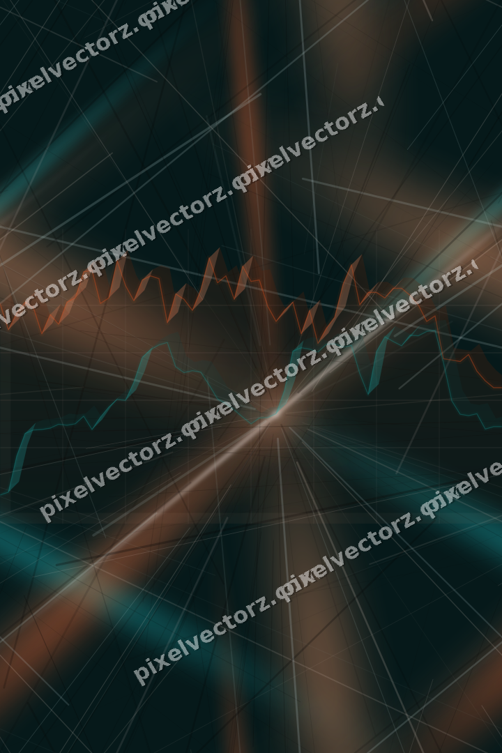 Nahtloser Neon Diagramm Hintergrund in Orange und Petrol