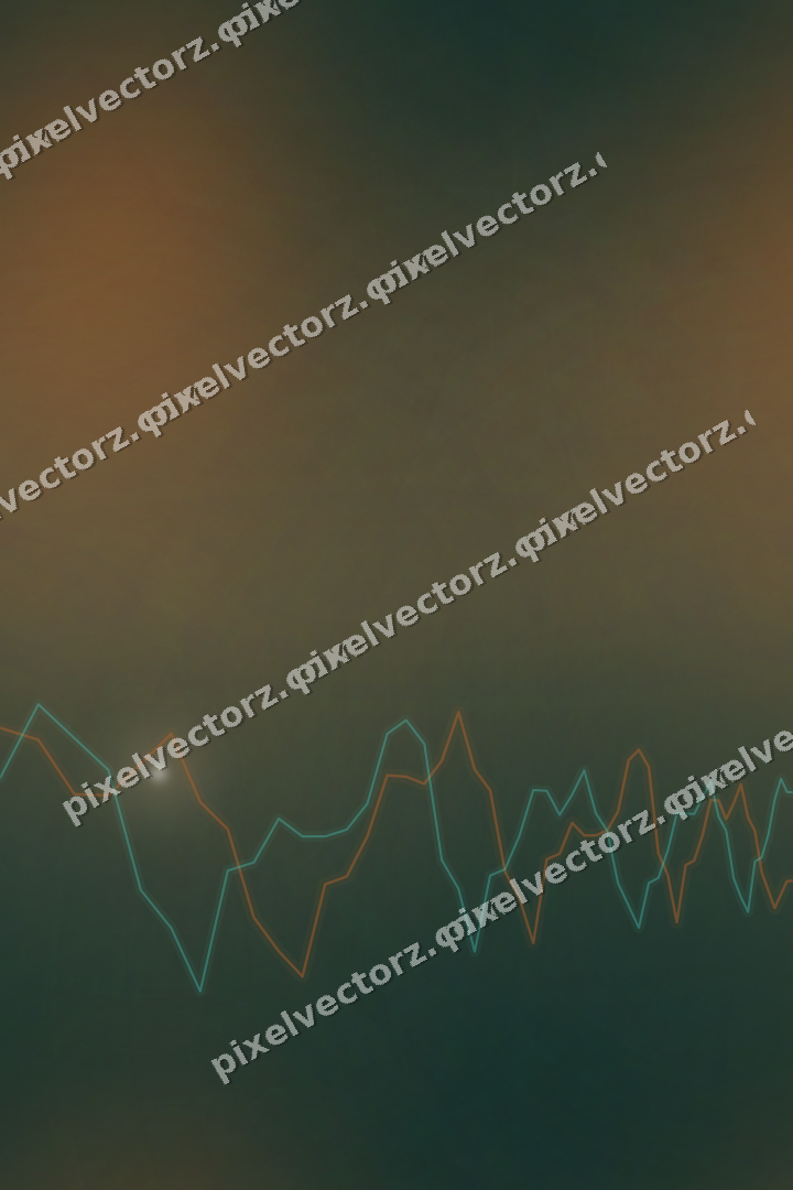 Nahtloser Neon Diagramm Hintergrund in Orange und Petrol