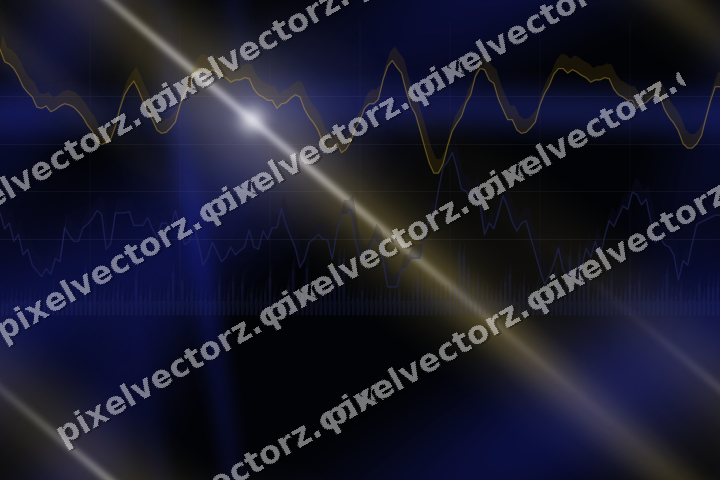 Nahtloser Neon Diagramm Hintergrund in Blau und Bernstein