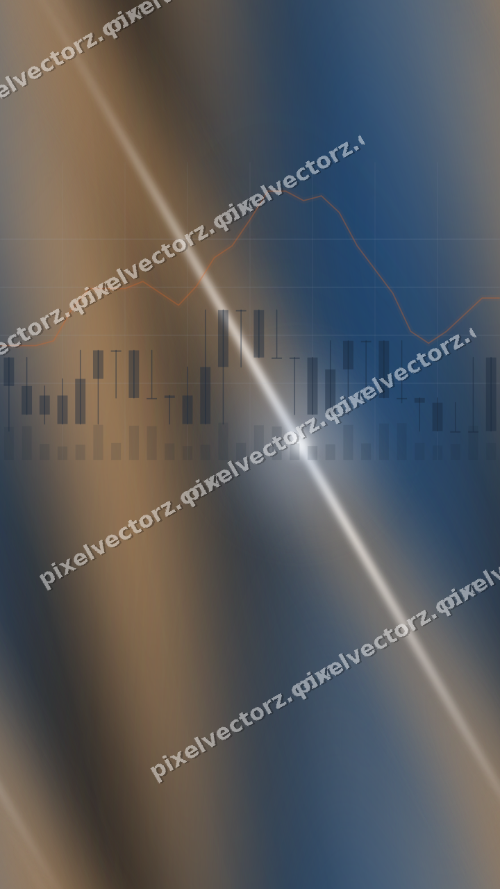 Nahtloser Neon Diagramm Hintergrund in Blau und Orange