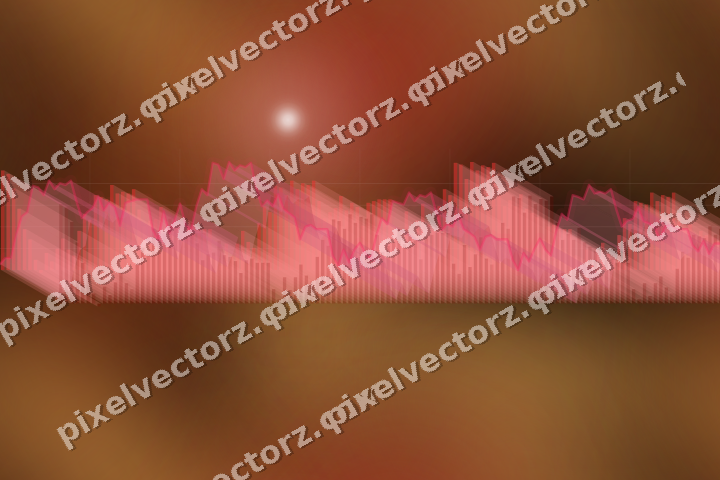 Nahtloser Neon Diagramm Hintergrund in Rot und Orange