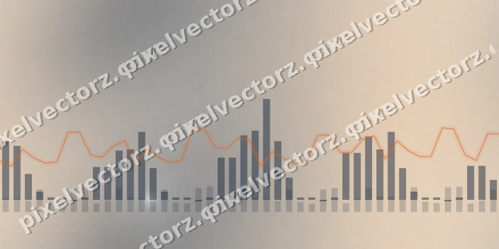 Nahtloser Pastell Diagramm Hintergrund in Dunkelblau und Orange