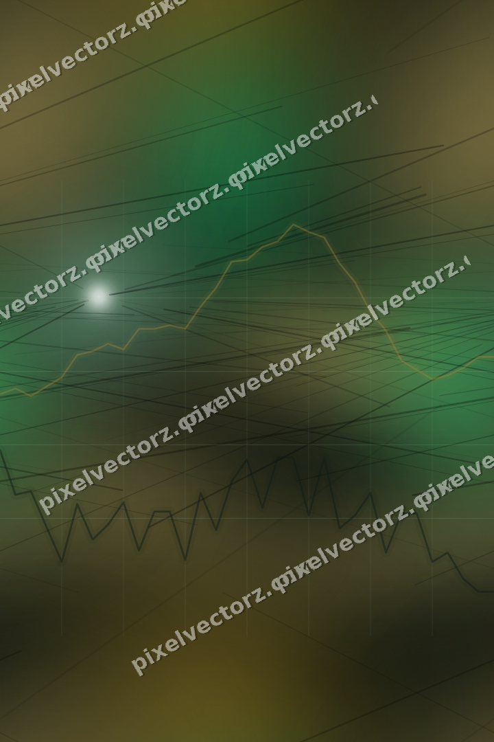 Nahtloser Neon Diagramm Hintergrund in Grün und Bernstein