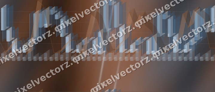Nahtloser Neon Diagramm Hintergrund in Blau und Orange