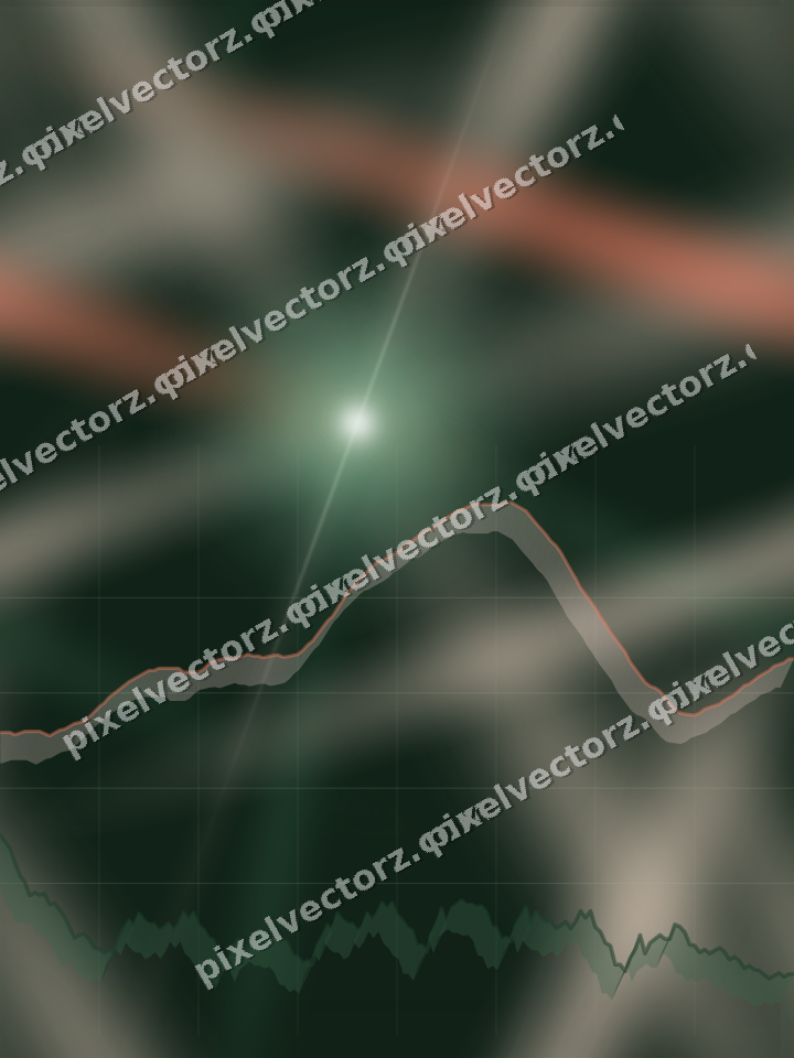 Nahtloser Neon Diagramm Hintergrund in Dunkelgrün und Rot