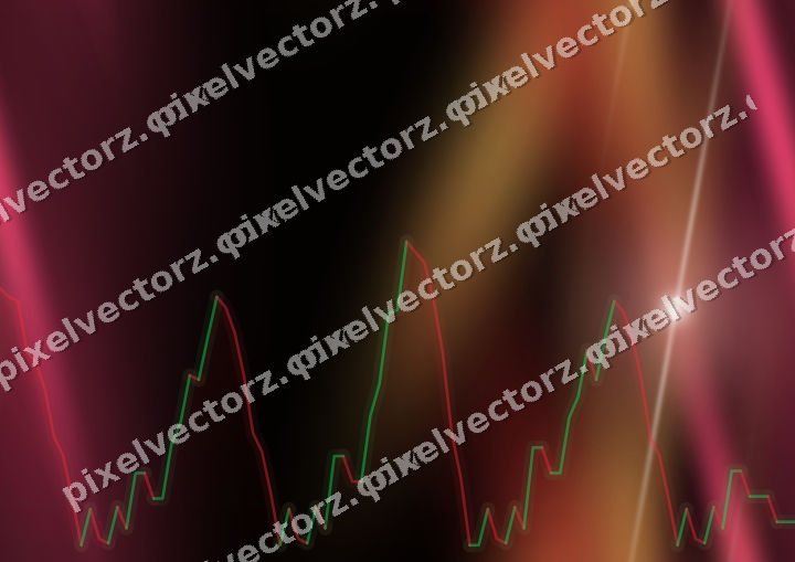 Nahtloser Neon Diagramm Hintergrund in Rot und Orange