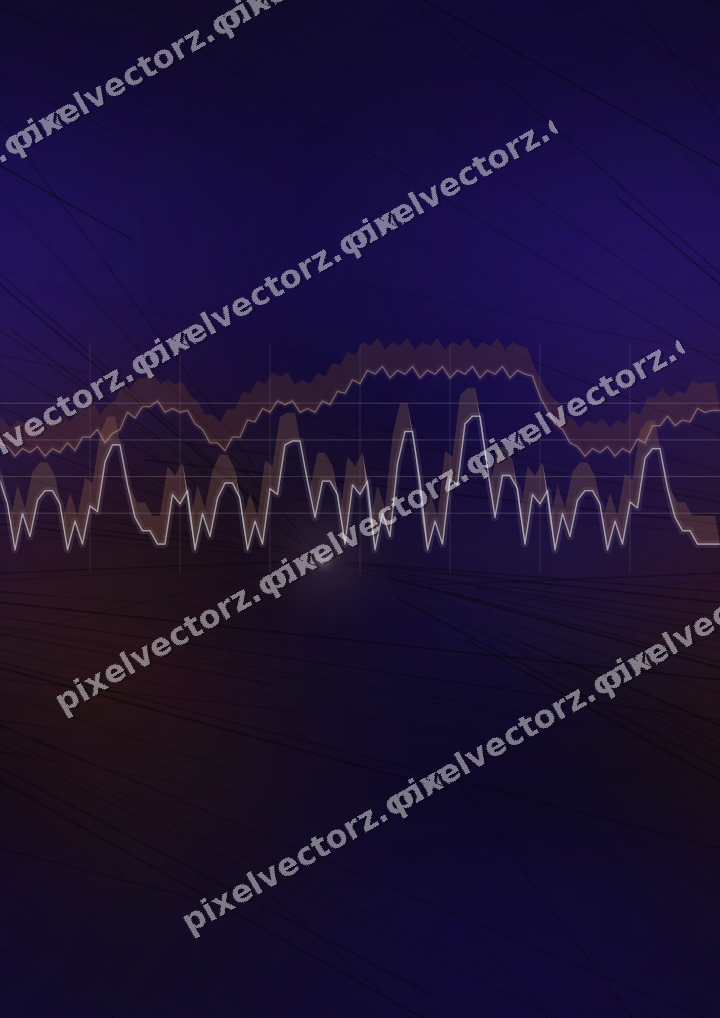 Nahtloser Neon Diagramm Hintergrund in Orange und Blau