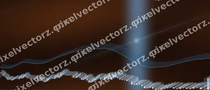 Nahtloser Neon Diagramm Hintergrund in Blau und Orange