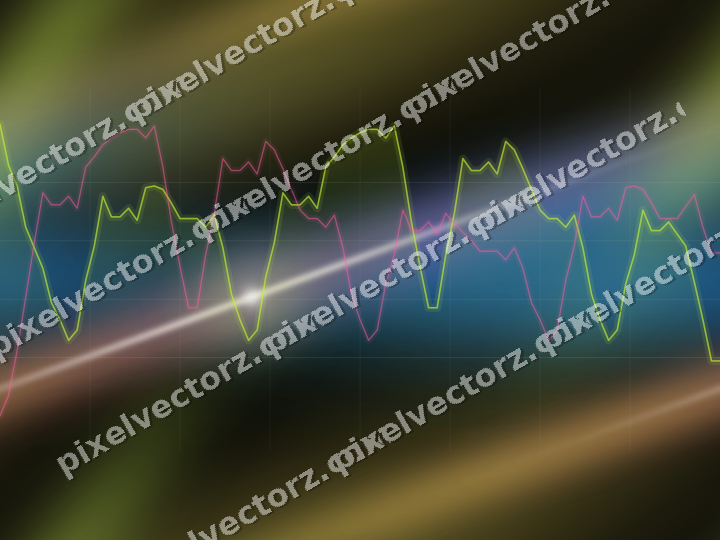 Nahtloser Neon Diagramm Hintergrund in Limette und Bernstein