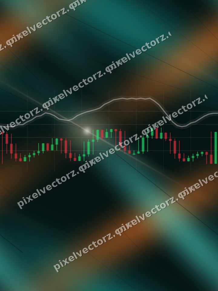Nahtloser Neon Diagramm Hintergrund in Orange und Petrol