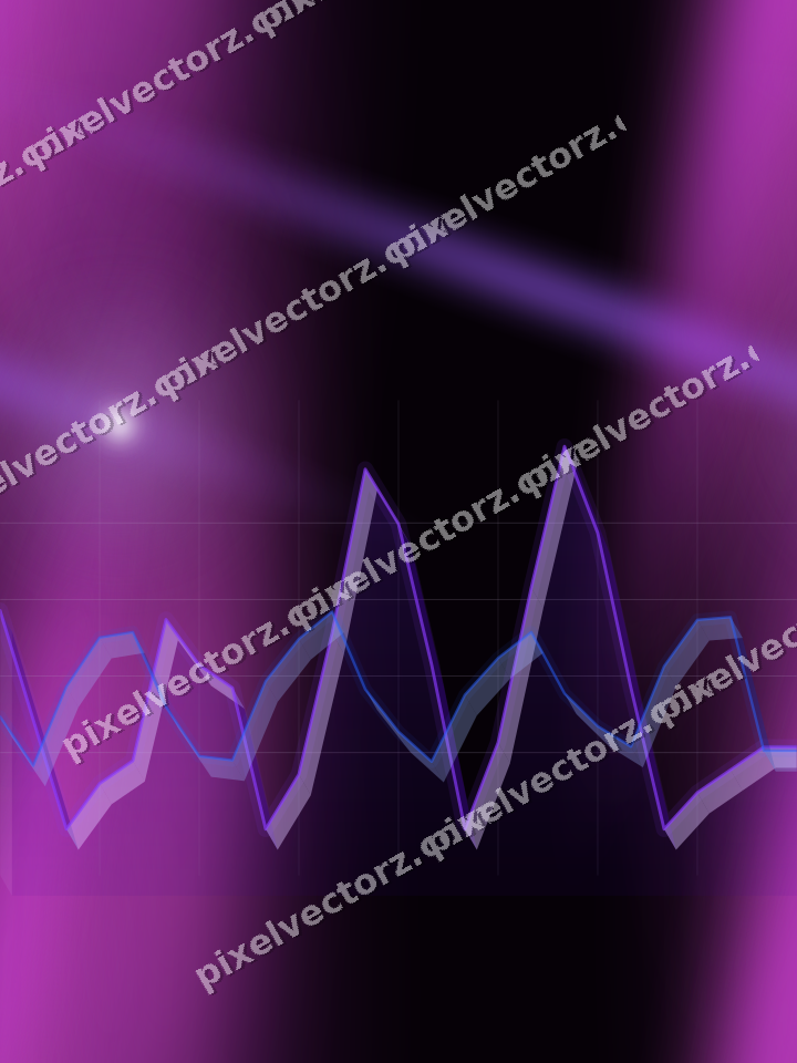 Nahtloser Neon Diagramm Hintergrund in Violett und Blau