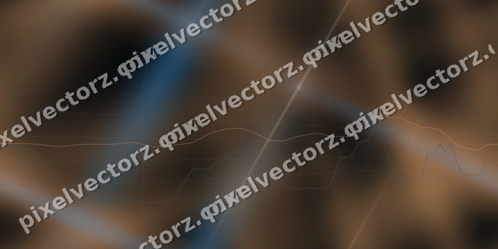 Nahtloser Neon Diagramm Hintergrund in Blau und Orange