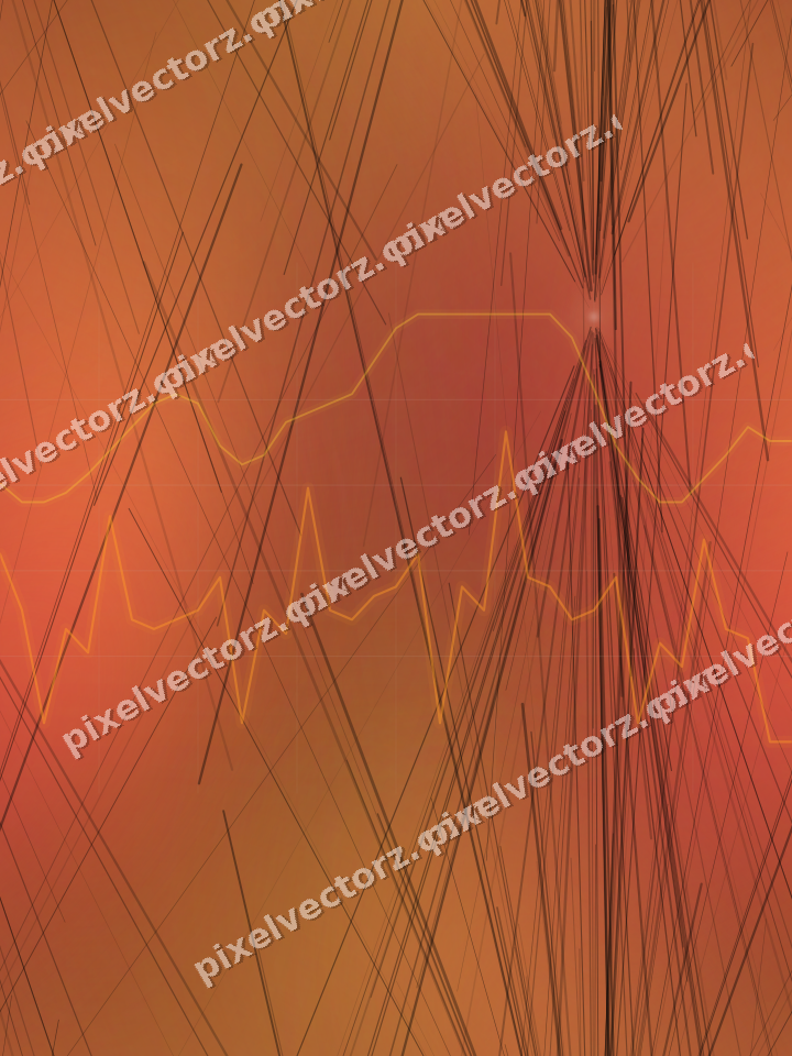 Nahtloser Neon Diagramm Hintergrund in Orange und Bernstein