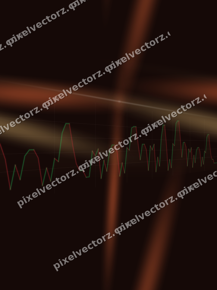 Nahtloser Neon Diagramm Hintergrund in Orange und Bernstein