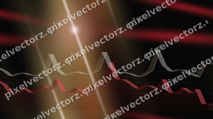 Nahtloser Neon Diagramm Hintergrund in Rot und Bernstein