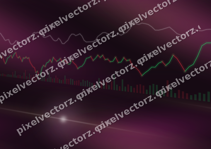 Nahtloser Neon Diagramm Hintergrund in Magenta und Bernstein