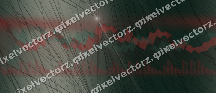Nahtloser Neon Diagramm Hintergrund in Dunkelrot und Dunkelgrün