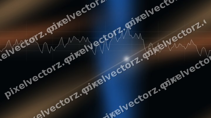 Nahtloser Neon Diagramm Hintergrund in Blau und Orange