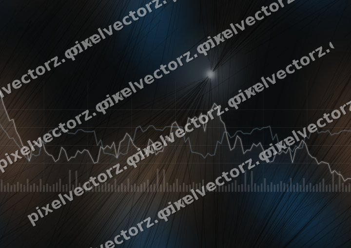 Nahtloser Neon Diagramm Hintergrund in Blau und Orange