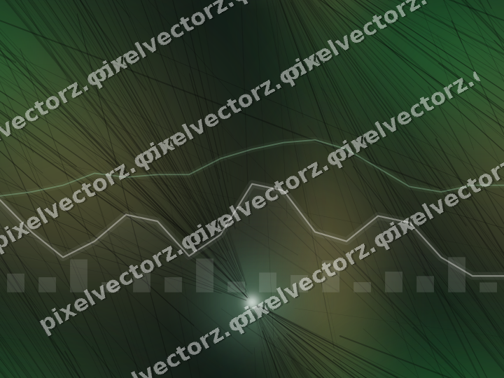 Nahtloser Neon Diagramm Hintergrund in Grün und Bernstein