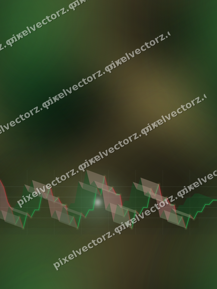 Nahtloser Neon Diagramm Hintergrund in Grün und Bernstein
