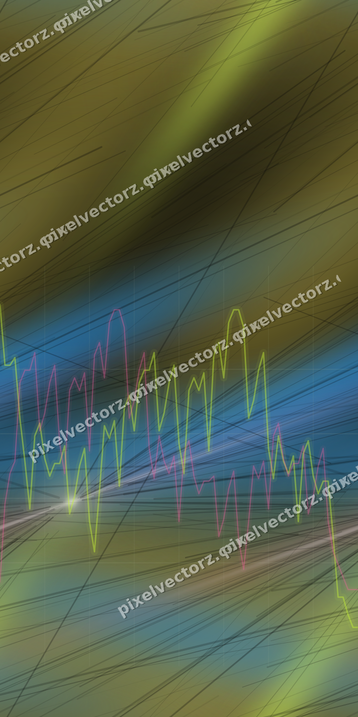 Nahtloser Neon Diagramm Hintergrund in Limette und Bernstein