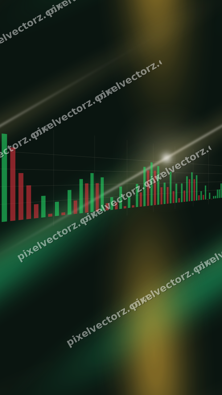 Nahtloser Neon Diagramm Hintergrund in Bernstein und Grün