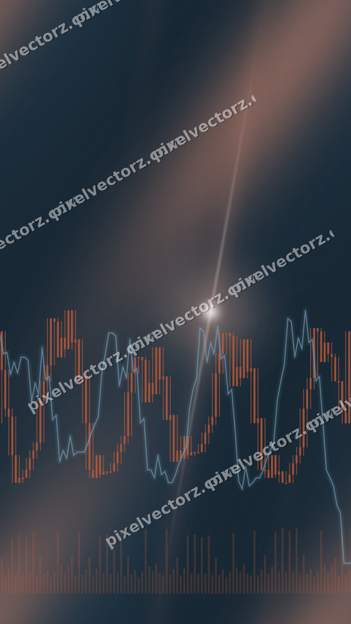 Nahtloser Neon Diagramm Hintergrund in Orange und Türkis