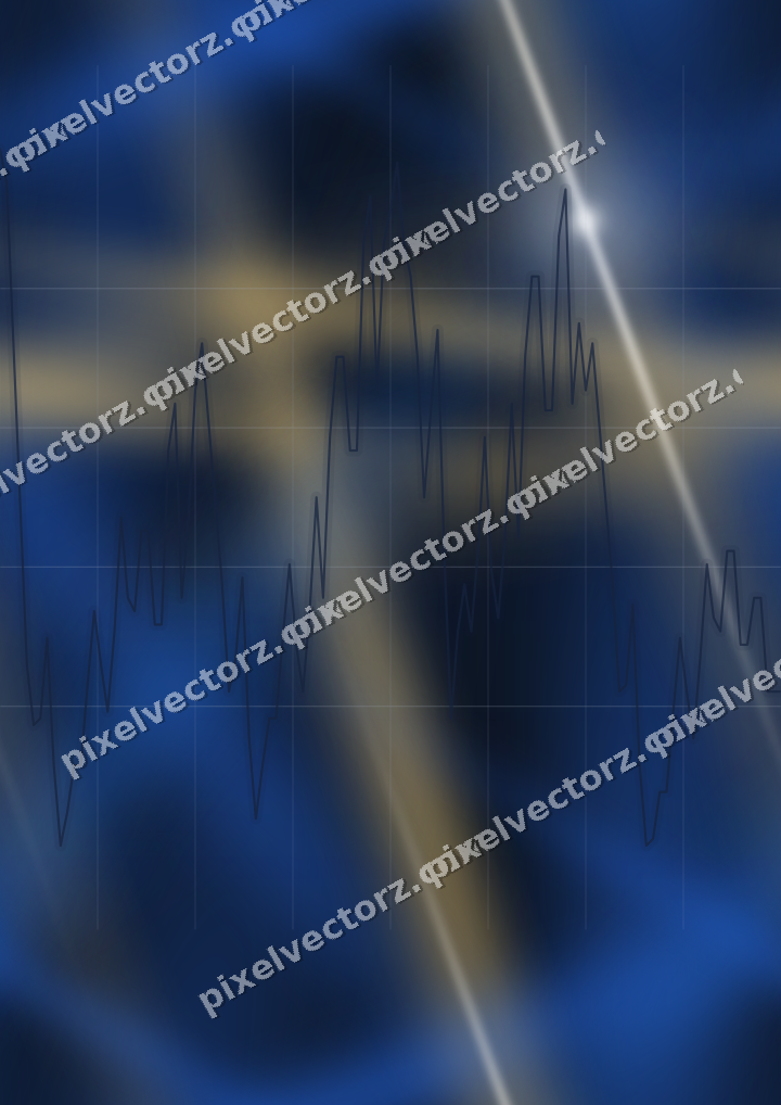 Nahtloser Neon Diagramm Hintergrund in Blau und Bernstein