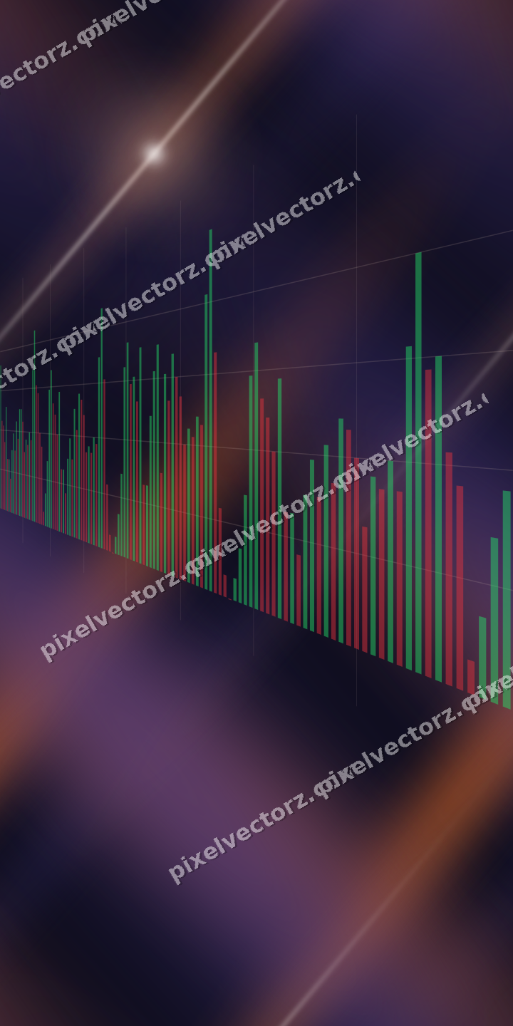 Nahtloser Neon Diagramm Hintergrund in Orange und Blau