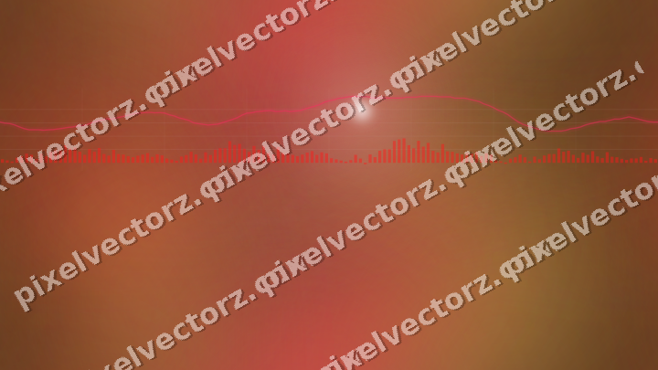 Nahtloser Neon Diagramm Hintergrund in Rot und Orange