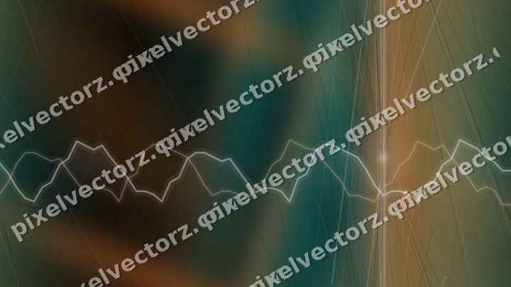 Nahtloser Neon Diagramm Hintergrund in Orange und Petrol