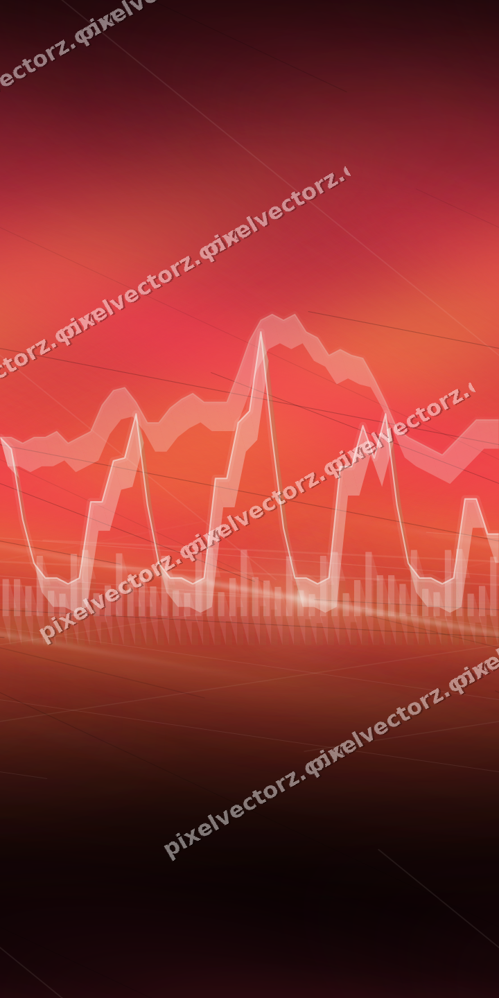 Nahtloser Neon Diagramm Hintergrund in Orange und Bernstein
