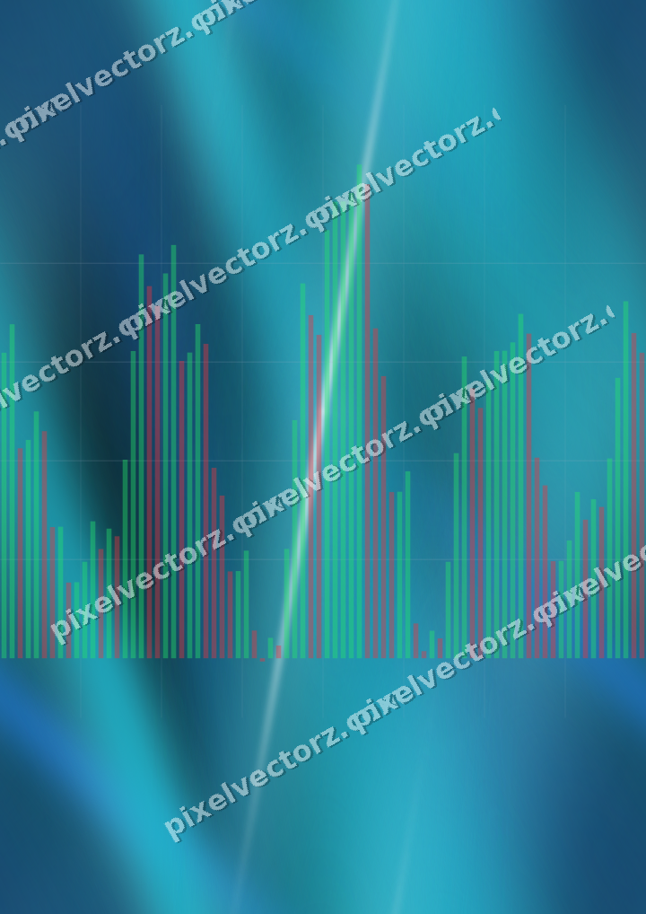 Nahtloser Neon Diagramm Hintergrund in Blau und Petrol