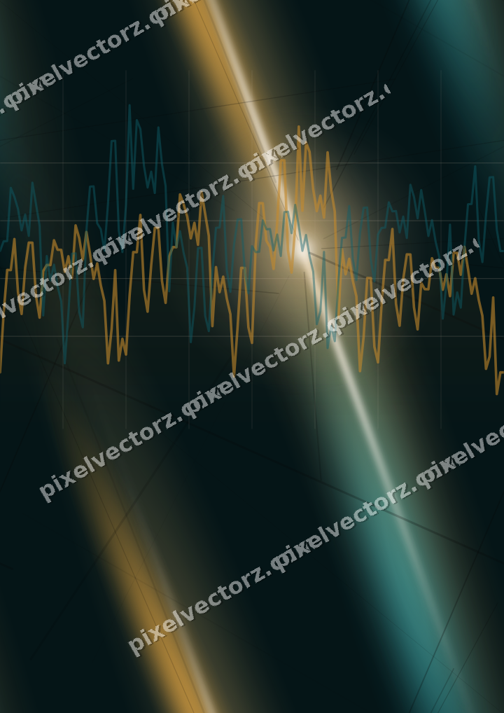 Nahtloser Neon Diagramm Hintergrund in Bernstein und Petrol