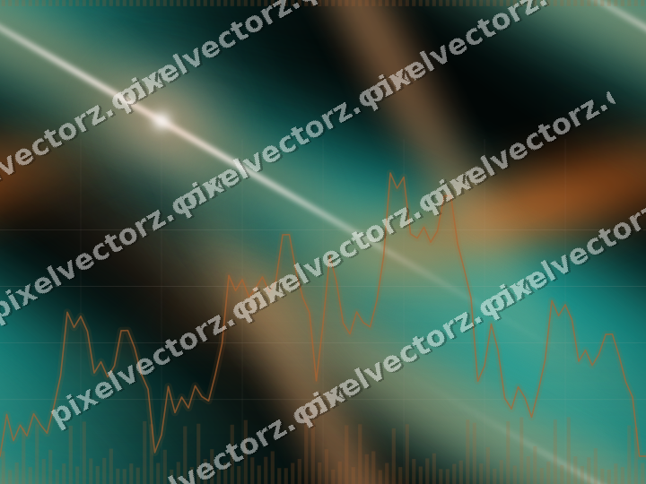 Nahtloser Neon Diagramm Hintergrund in Orange und Petrol