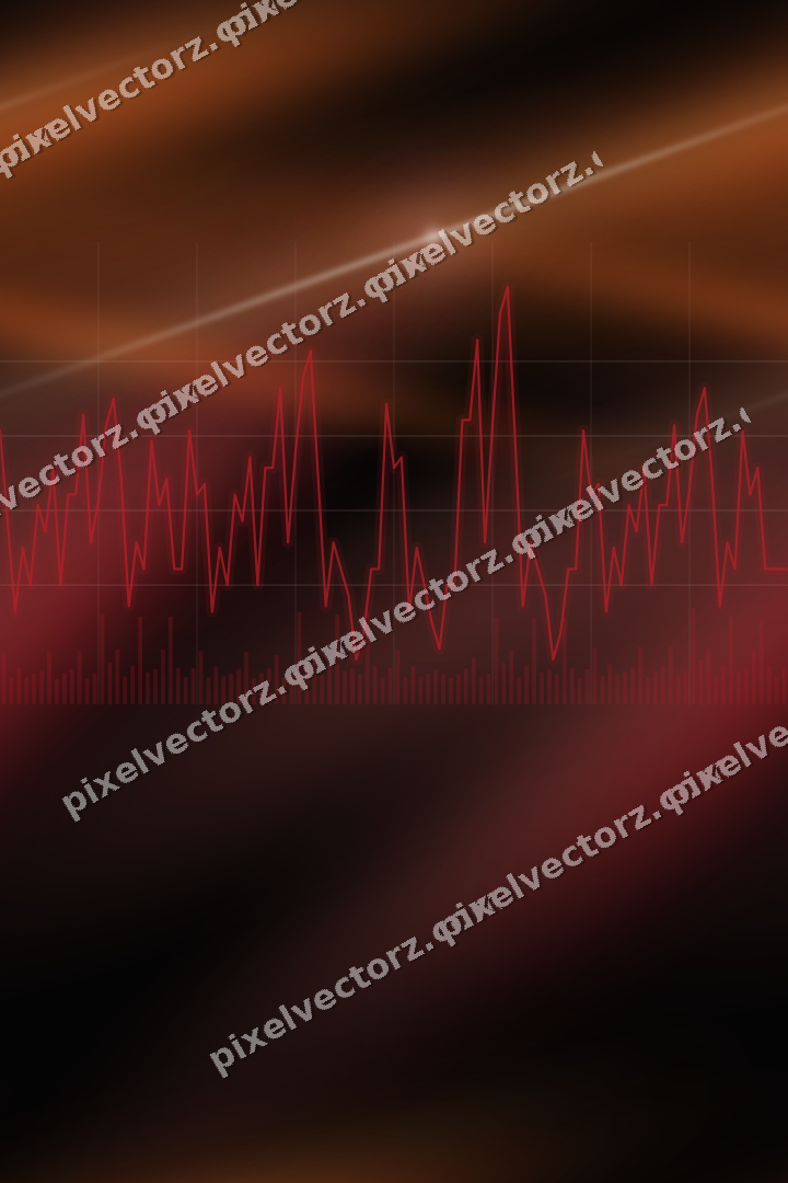Nahtloser Neon Diagramm Hintergrund in Rot und Bernstein