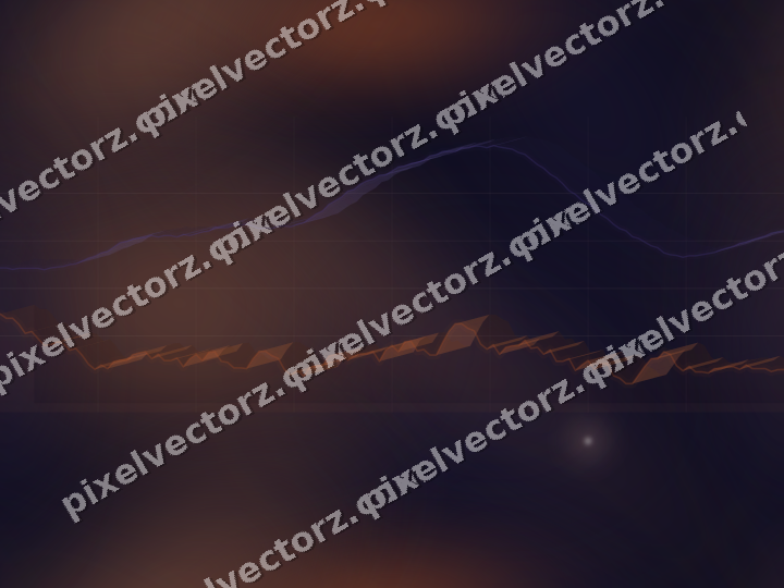Nahtloser Neon Diagramm Hintergrund in Orange und Blau