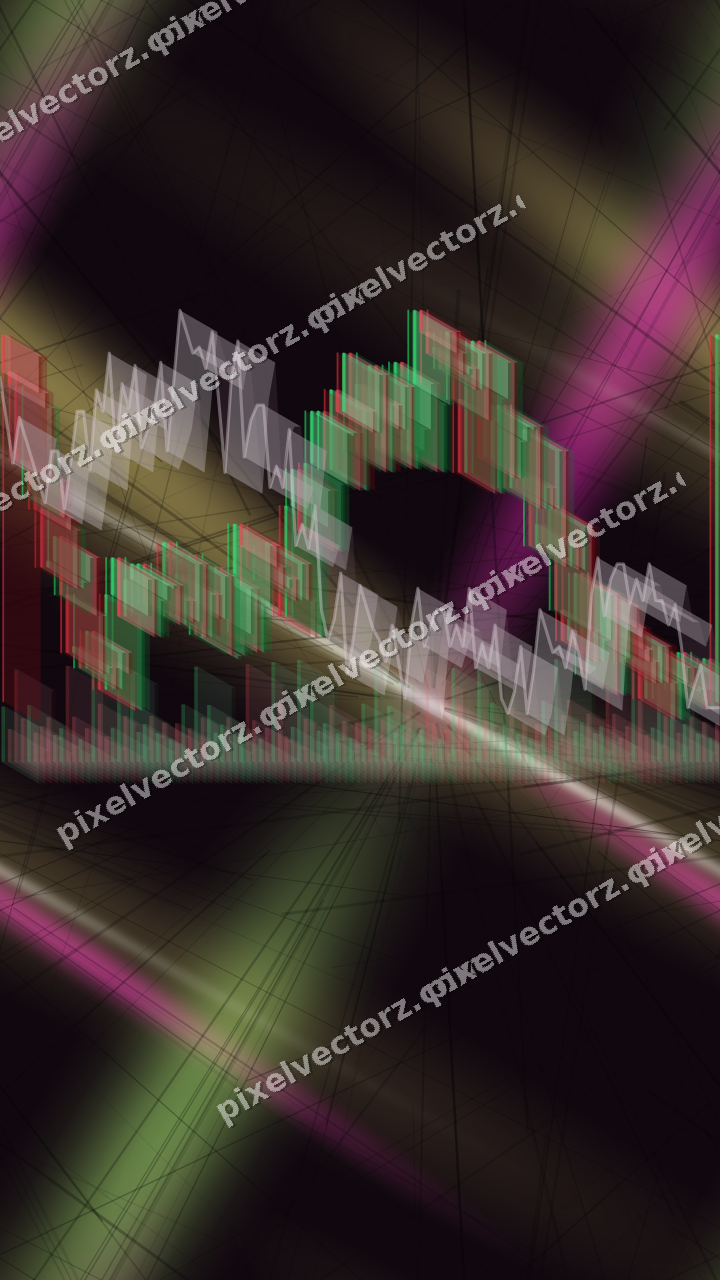 Nahtloser Neon Diagramm Hintergrund in Magenta und Limette