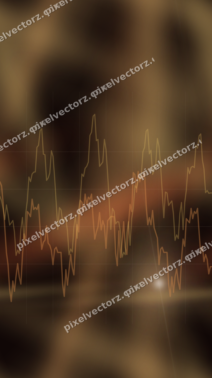 Nahtloser Neon Diagramm Hintergrund in Orange und Bernstein