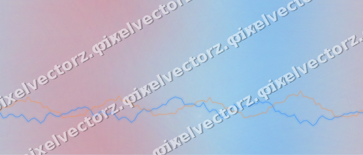 Nahtloser Pastell Diagramm Hintergrund in Blau und Rot