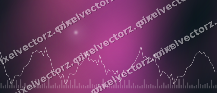 Nahtloser Neon Diagramm Hintergrund in Magenta und Violett