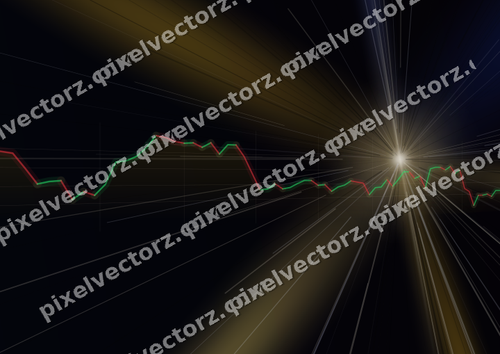 Leuchtender Neon Diagramm Hintergrund in Bernstein und Blau