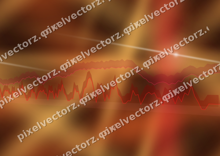Nahtloser Neon Diagramm Hintergrund in Rot und Orange