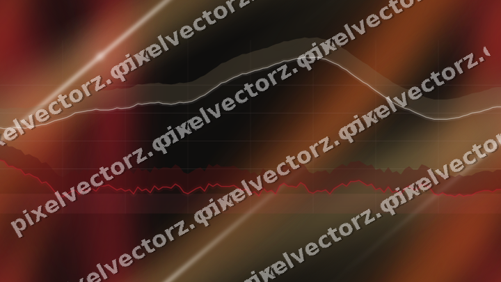 Nahtloser Neon Diagramm Hintergrund in Rot und Bernstein