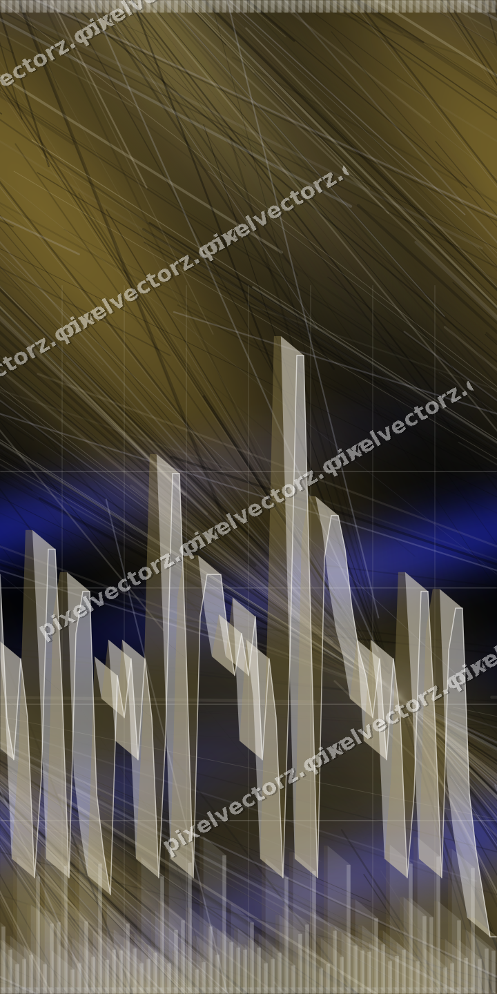 Nahtloser Neon Diagramm Hintergrund in Blau und Bernstein