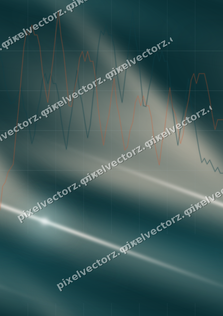 Nahtloser Neon Diagramm Hintergrund in Dunkelpetrol und Orange
